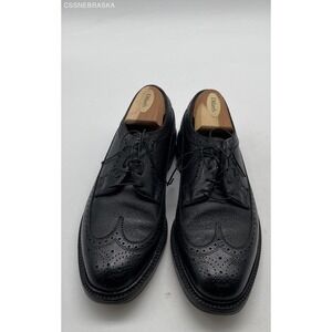 Black RARE‎ 70s FLORSHEIM IMPERIAL BLACK LONGWING BLUCHER 92604 SHOES -Size 7.5
